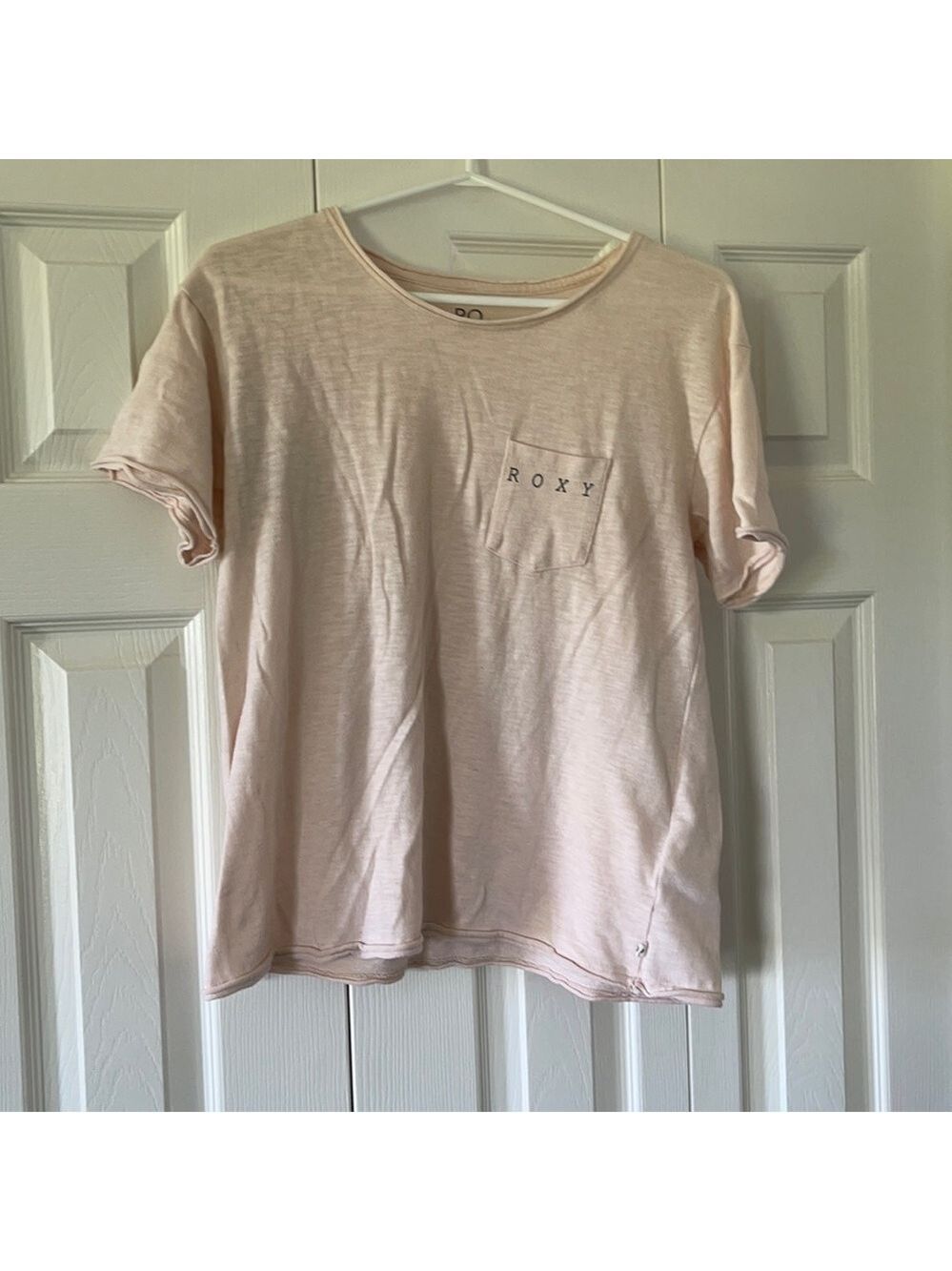Roxy light pink/peach colour t-shirt size L🥰🥰